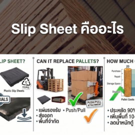 Slip Sheet คืออะไร ใช้แทนพาเลทได้จริงไหม ประหยัดต้นทุนแค่ไหน?