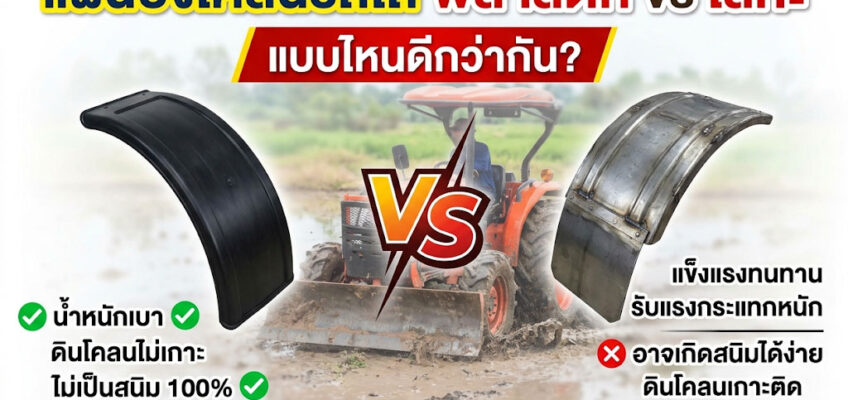 แผ่นบังโคลนรถไถ